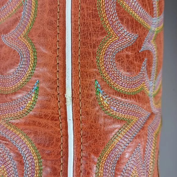 Leather Cowboy Broad Square Toe Ruff Stock Twisted X Men's See Desc and Pictures - Picture 9 of 11